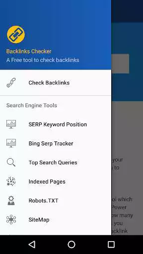 Play APK BackLinks Checker  and enjoy BackLinks Checker with UptoPlay com.seo.backlinkschecker