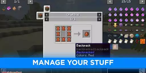 Play Backpacks Mods for Minecraft as an online game Backpacks Mods for Minecraft with UptoPlay