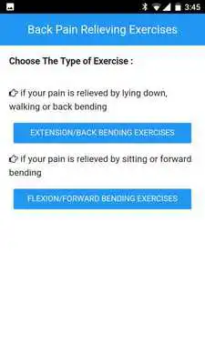 Play Back Pain Relieving Exercises