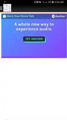 Play Back Row Movie Talk