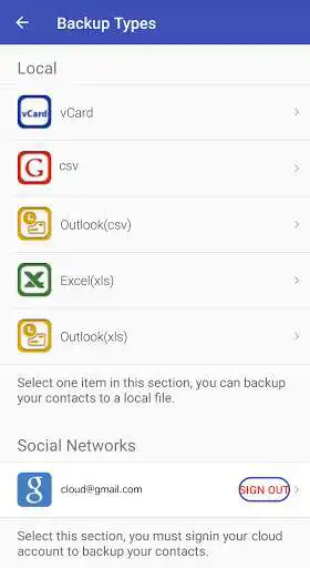 Play Backup & Import Contacts as an online game Backup & Import Contacts with UptoPlay
