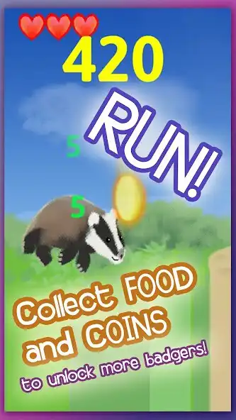 Play Badger Run as an online game Badger Run with UptoPlay