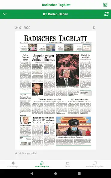 Play Badisches Tagblatt as an online game Badisches Tagblatt with UptoPlay