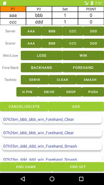 Play Badminton Recorder n Analysis as an online game Badminton Recorder n Analysis with UptoPlay
