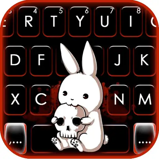 Play Bad Rabbit Skull Keyboard Theme APK