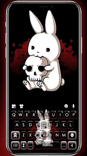 Play Bad Rabbit Skull Keyboard Theme  and enjoy Bad Rabbit Skull Keyboard Theme with UptoPlay