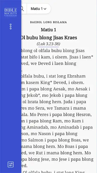Play Baebol Long Bislama - Bible as an online game Baebol Long Bislama - Bible with UptoPlay
