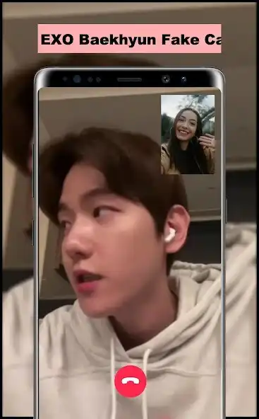 Play Baekhyun Fake Call as an online game Baekhyun Fake Call with UptoPlay
