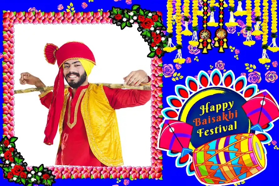 Play Baisakhi Photo Frame 2023 as an online game Baisakhi Photo Frame 2023 with UptoPlay