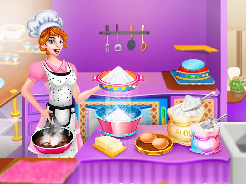 Play Bakery Shop: Cake Cooking Game as an online game Bakery Shop: Cake Cooking Game with UptoPlay