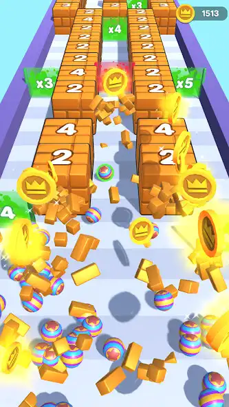 Play Ball Bricks Run as an online game Ball Bricks Run with UptoPlay