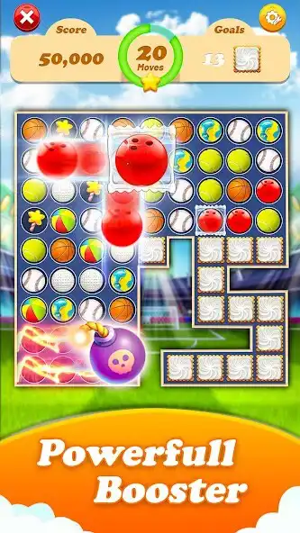 Play Ball Crush Splash-Match 3 Game as an online game Ball Crush Splash-Match 3 Game with UptoPlay