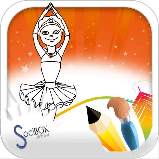 Free play online ballerina girls coloring  APK
