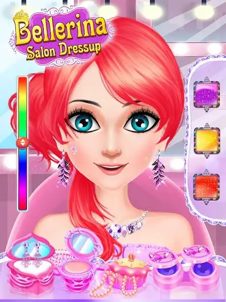 Play Ballerina Princess Salon DressUp and MakeUp as an online game Ballerina Princess Salon DressUp and MakeUp with UptoPlay
