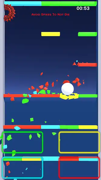 Play Ball Fall 3D: Switch Color as an online game Ball Fall 3D: Switch Color with UptoPlay