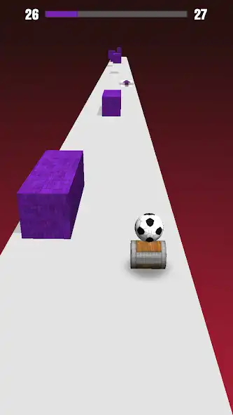 Play Ball On Barrel- speed rolling as an online game Ball On Barrel- speed rolling with UptoPlay
