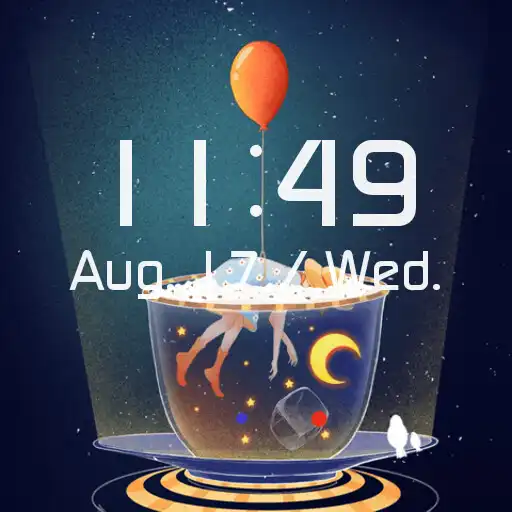 Play Balloon Girl Gif Watch Face APK Play Balloon Girl Gif Watch Face APK