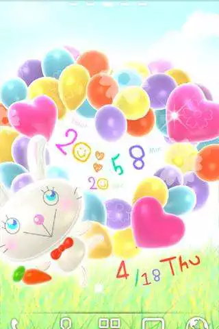 Play APK Balloon Rabbit LWP Trial  and enjoy Balloon Rabbit LWP Trial with UptoPlay balloonrabbit_rooty_pict_free.livewallpaper