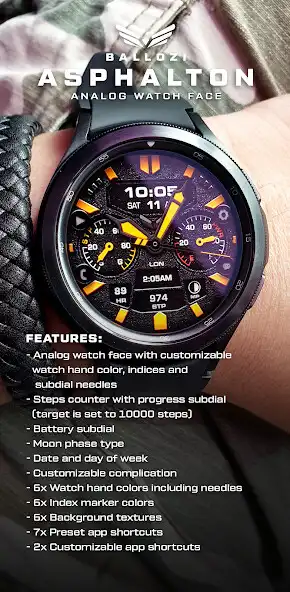 Play BALLOZI Asphalton Watch Face as an online game BALLOZI Asphalton Watch Face with UptoPlay