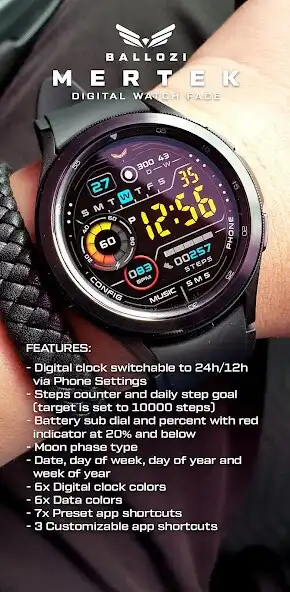 Play BALLOZI Mertek Watch Face as an online game BALLOZI Mertek Watch Face with UptoPlay