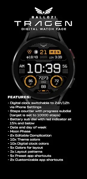 Play BALLOZI Tragen Watch Face as an online game BALLOZI Tragen Watch Face with UptoPlay