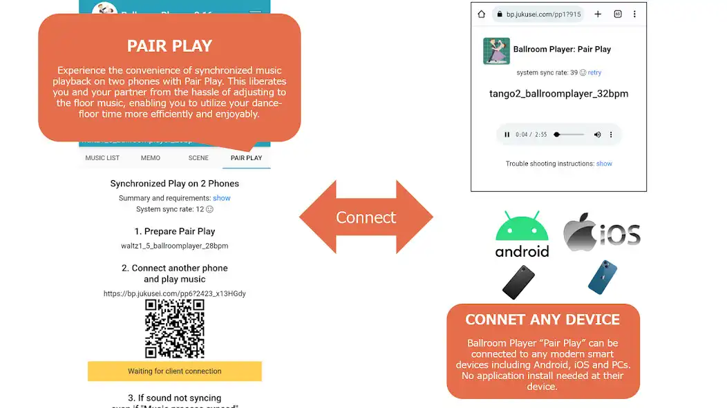 Play Ballroom Player with Pair Play as an online game Ballroom Player with Pair Play with UptoPlay
