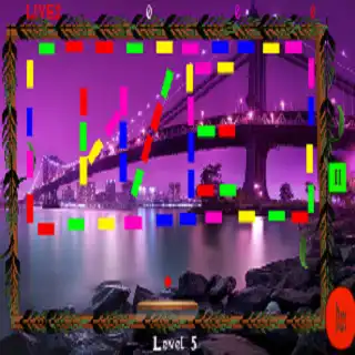 Play Ball shot into bricks as an online game Ball shot into bricks with UptoPlay