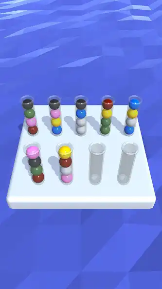 Play Ball Sort 3D -Sort Tube Puzzle as an online game Ball Sort 3D -Sort Tube Puzzle with UptoPlay