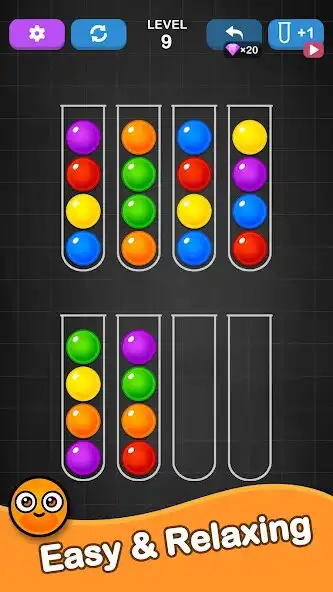 Play Ball Sort - Color Sorting Game as an online game Ball Sort - Color Sorting Game with UptoPlay