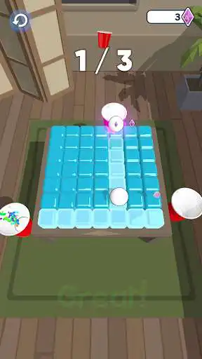 Play Balls to Cups 3D as an online game Balls to Cups 3D with UptoPlay