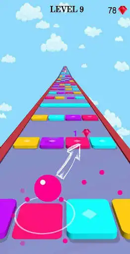 Play Ball switch 3d jumping ball Cube Ball Game as an online game Ball switch 3d jumping ball Cube Ball Game with UptoPlay