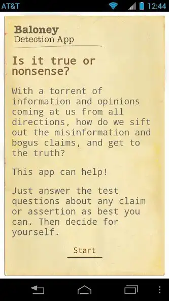 Play Baloney Detection App  and enjoy Baloney Detection App with UptoPlay