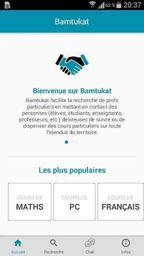 Play Bamtukat, Cours particuliers - Soutien scolaire  and enjoy Bamtukat, Cours particuliers - Soutien scolaire with UptoPlay