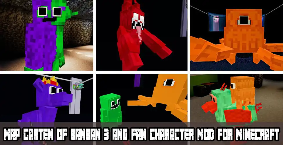 Play BANBAN 3  FAN CHARACTERS Mcpe  and enjoy BANBAN 3  FAN CHARACTERS Mcpe with UptoPlay