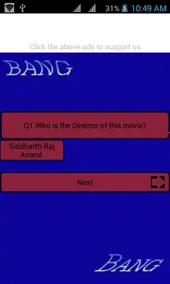 Play Bang -Bang quize