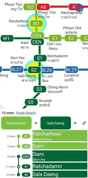 Play Bangkok MRT BTS ARL Map as an online game Bangkok MRT BTS ARL Map with UptoPlay