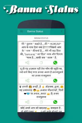 Play APK Banna Status In Hindi 2018  and enjoy Banna Status In Hindi 2018 with UptoPlay 