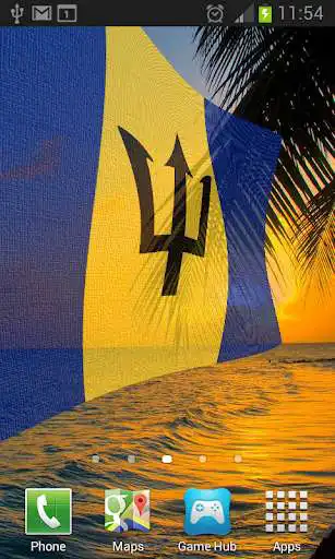 Play Barbados Flag Live Wallpaper  and enjoy Barbados Flag Live Wallpaper with UptoPlay