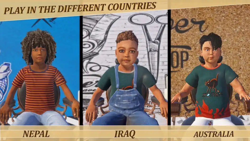 Play Barber Shop Haircut Game 3D as an online game Barber Shop Haircut Game 3D with UptoPlay