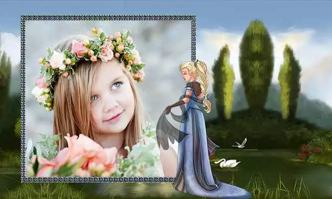 Play Barbie Doll  Photo frame
