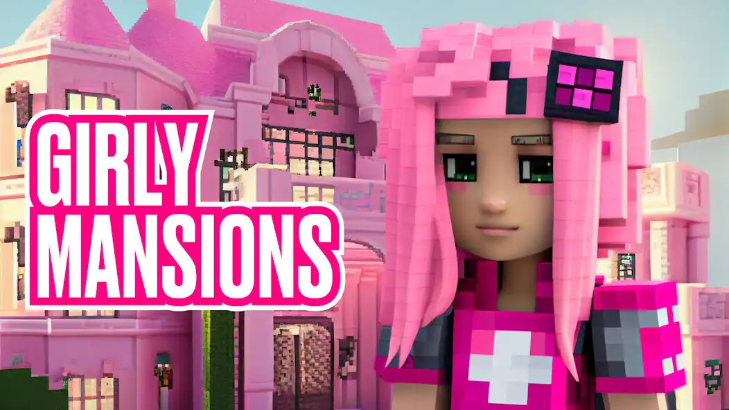 Play Barbie Pink Minecraft Map as an online game Barbie Pink Minecraft Map with UptoPlay