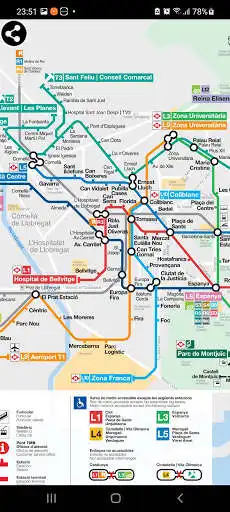 Play Barcelona Metro  Rail Map