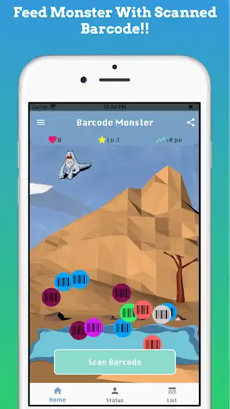 Play Barcode Monster -creature caring game simulation- as an online game Barcode Monster -creature caring game simulation- with UptoPlay