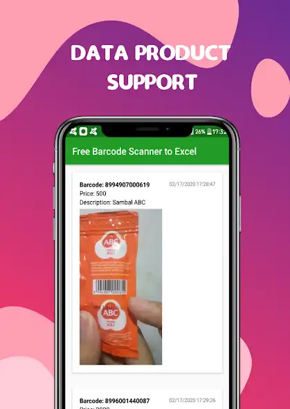 Play Barcode Scanner to Excel as an online game Barcode Scanner to Excel with UptoPlay