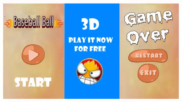 Play Baseball ball 3D