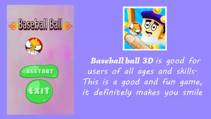 Play Baseball ball 3D
