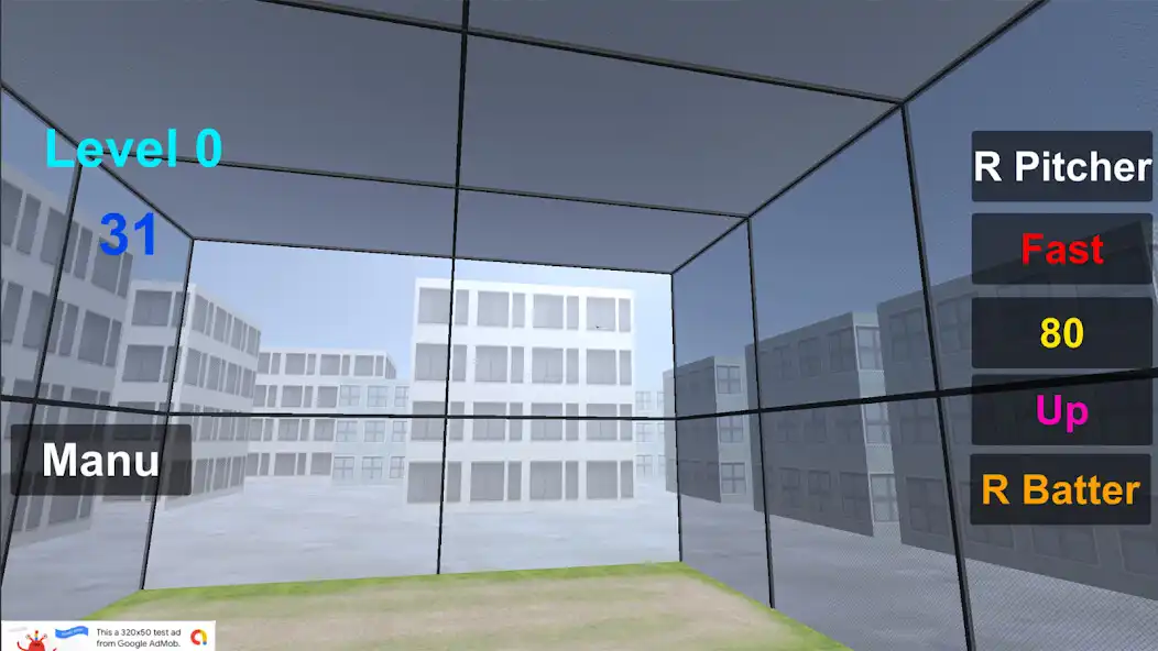 Play Baseball Batting Cage -3D as an online game Baseball Batting Cage -3D with UptoPlay