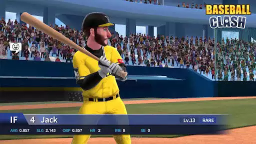 Play Baseball Clash: Real-time game as an online game Baseball Clash: Real-time game with UptoPlay