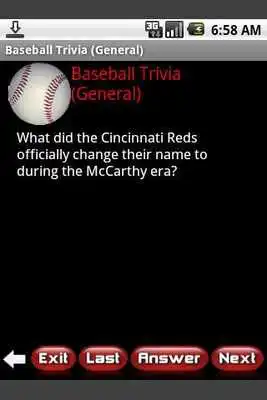 Play Baseball Trivia