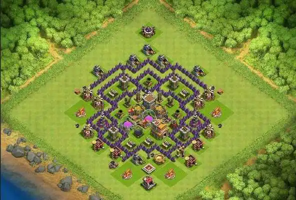 Play Base Maps COC Th.7 2017